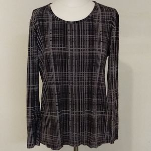 🌟 Daisy Fuentes Grey Shirt Size XL